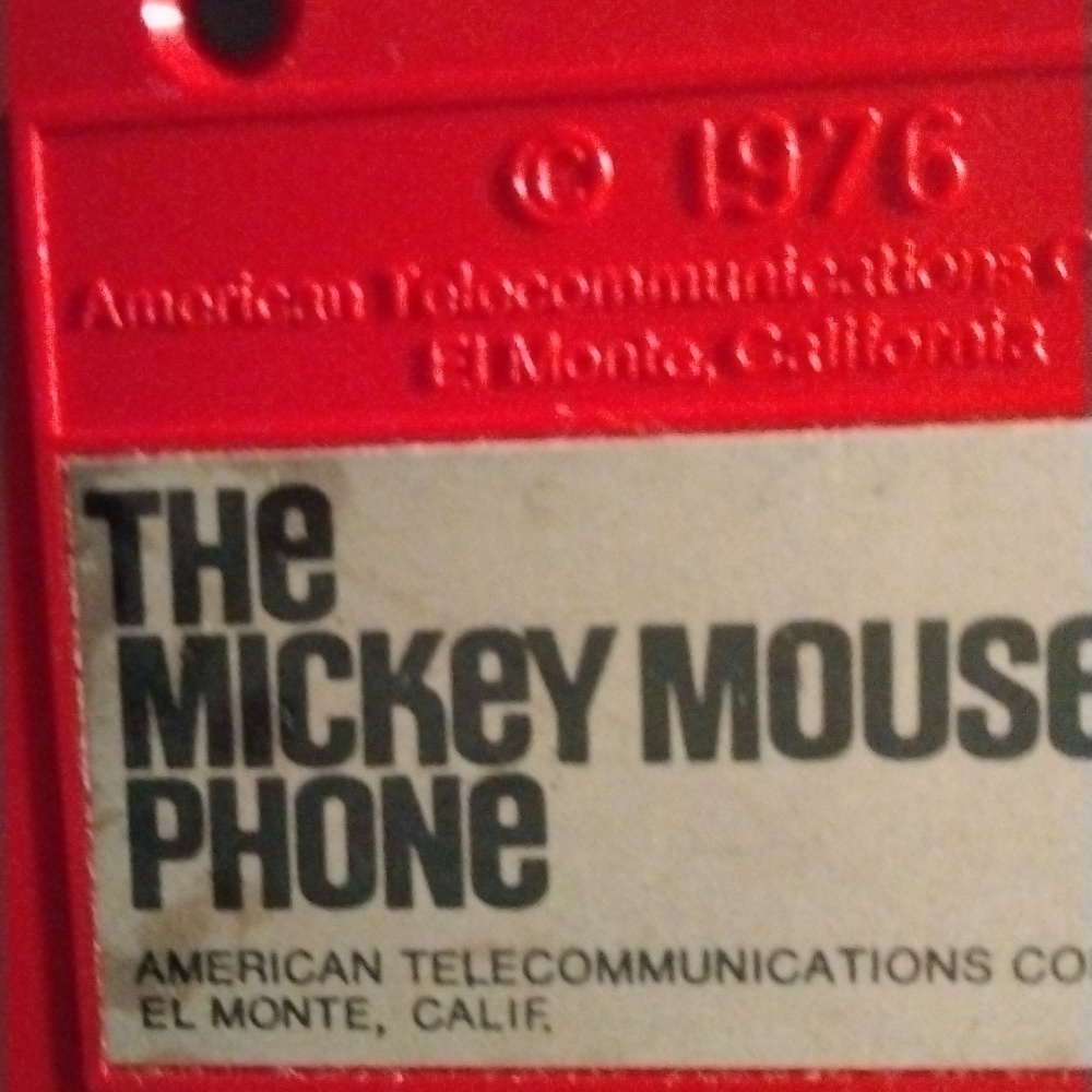 1976 VINTAGE MICKEY MOUSE PHONE IN WORKING AND EXCELLENT CONDITION - Picture 9 of 11